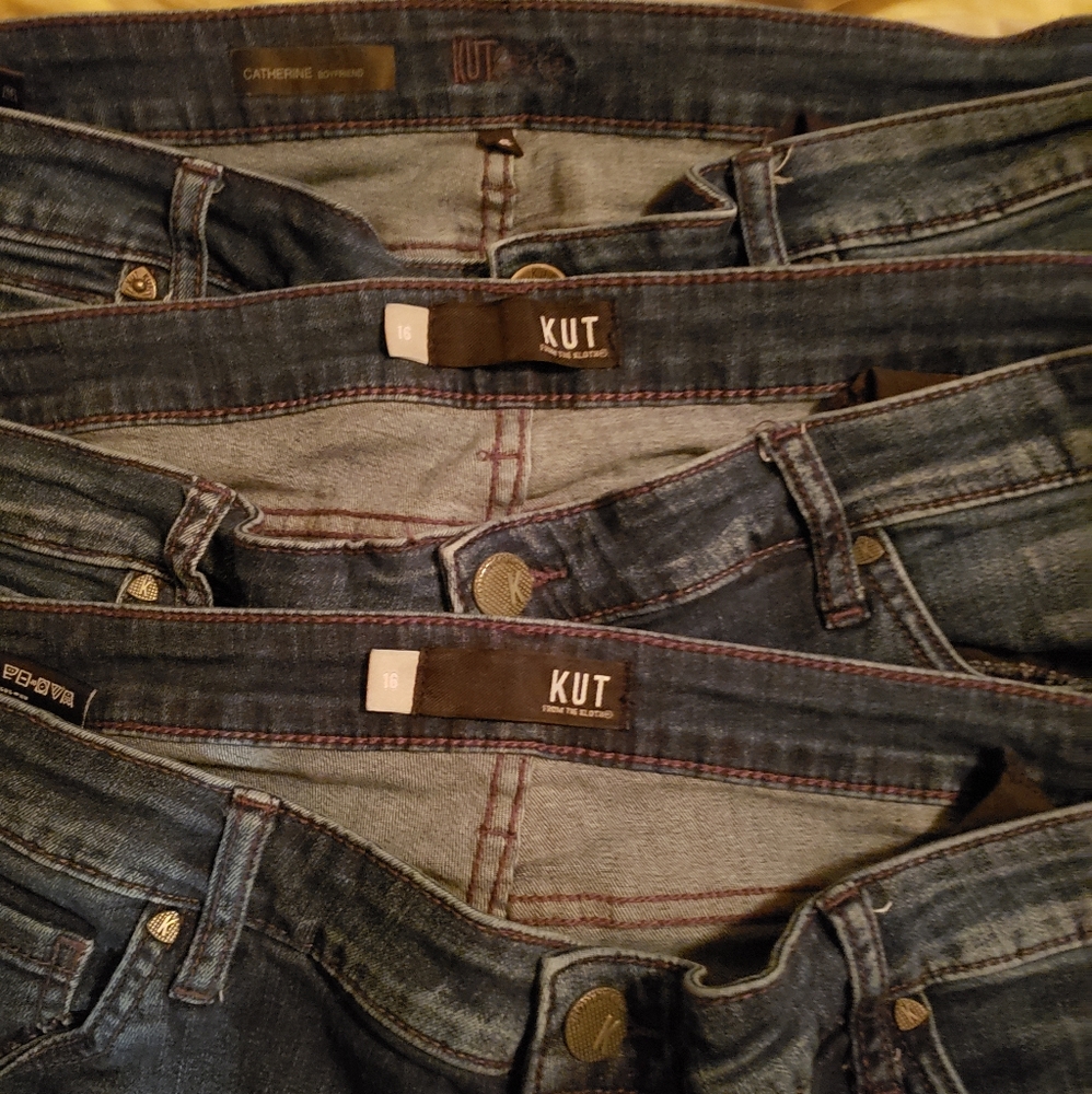 3 pairs of size 16 Kut from the Kloth women's jean